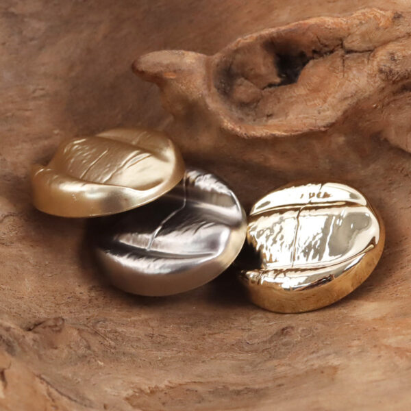 Rose Gold Irregular Metal Shank Buttons for Retro Winter Dresses 10pcs - Image 3