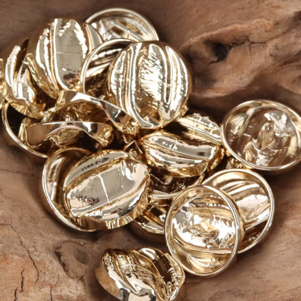 Rose Gold Irregular Metal Shank Buttons for Retro Winter Dresses 10pcs - Image 4