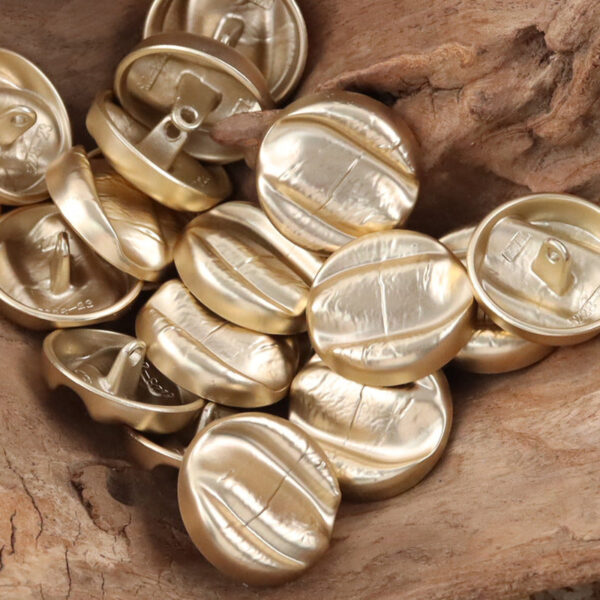 Rose Gold Irregular Metal Shank Buttons for Retro Winter Dresses 10pcs - Image 5