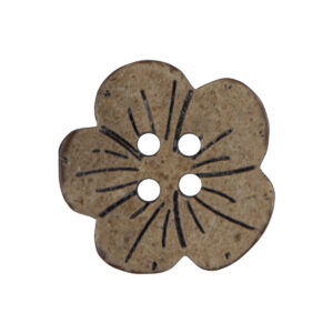 Natural Coconut Cute Flower Children Flat Buttons,20pcs 