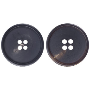 Matte Black Coffee-Colored Natural Horn Buttons for Winter Suits Pants 10pcs