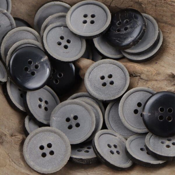 Frosted Purple-Red Real Horn Buttons for Winter Jackets 10pcs - Image 4