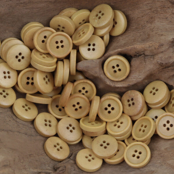 11.5mm Burnt Natural Bovine Bone Buttons for Spring Linen Shirts 10pcs - Image 2