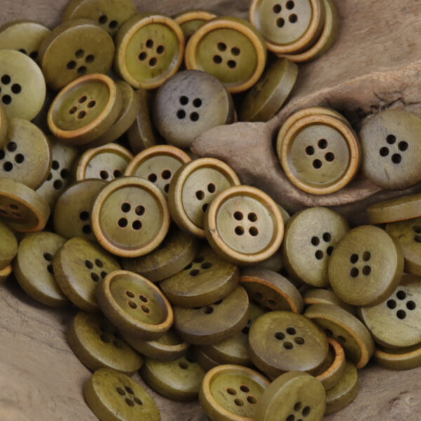 11.5mm Burnt Natural Bovine Bone Buttons for Spring Linen Shirts 10pcs - Image 4
