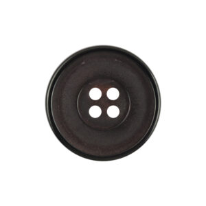 25mm Round Vintage Matte Red Natural Black Horn Buttons 10pcs - Lots of Buttons