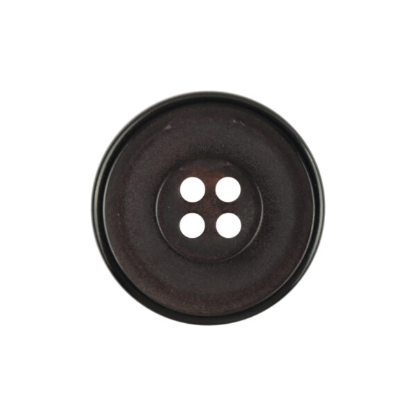 25mm Round Vintage Matte Red Natural Black Horn Buttons 10pcs - Lots of Buttons