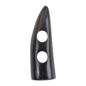 Vintage Brown Natural Horn Toggle Buttons for Wool Jackets 5pcs