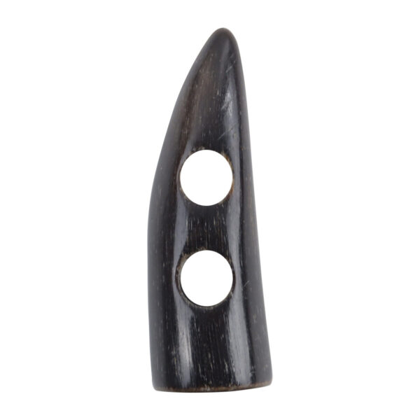 Vintage Brown Natural Horn Toggle Buttons for Wool Jackets 5pcs