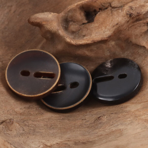 Exclamation Mark Coffee Cow Horn Buttons - Retro Chic,10pcs