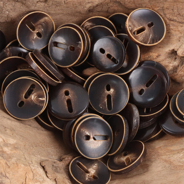 Exclamation Mark Coffee Cow Horn Buttons - Retro Chic,10pcs