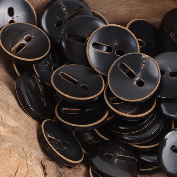Exclamation Mark Coffee Cow Horn Buttons - Retro Chic,10pcs