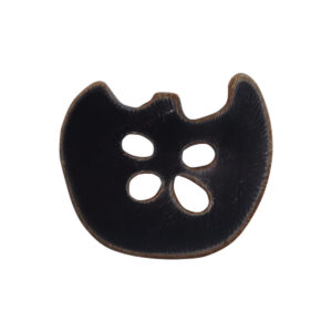 Retro Charm Apple Cow Horn Buttons 4 Hole,10pcs 