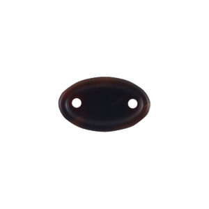 Long Oval Two-Hole Natural Real Ox Horn Buttons for Clothing Labels 10pcs