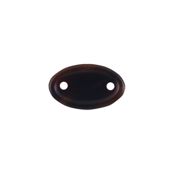 Long Oval Two-Hole Natural Real Ox Horn Buttons for Clothing Labels 10pcs