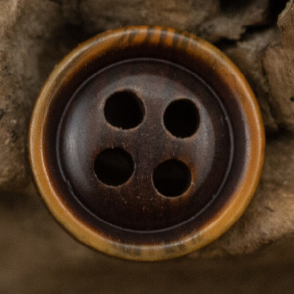 Thin-Edged White Khaki  Dark Brown Resin Buttons for Casual Shirts 90 Pack - Image 6