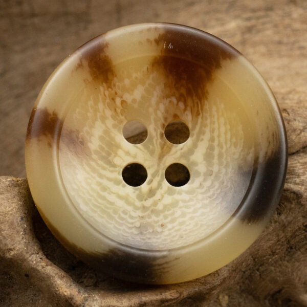 15-25mm Beveled Bowl-Shaped Dark Gray Resin Coat Buttons 30pcs - Image 5