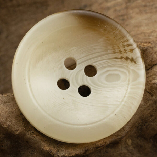 15-25mm Beveled Bowl-Shaped Dark Gray Resin Coat Buttons 30pcs - Image 4