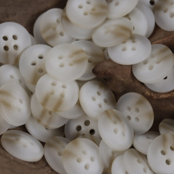 12.5mm Flat 4 Hole Coffee Resin Buttons for Summer Beach Shirts 80 Pack - Image 3