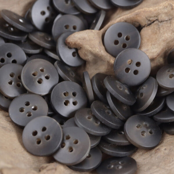 12.5mm Flat 4 Hole Coffee Resin Buttons for Summer Beach Shirts 80 Pack - Image 5