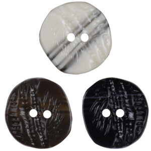 Uneven-Surfaced Palm Tree Graphic 2 Hole Resin Coat Buttons 30PCS - Lots of Buttons