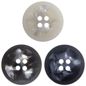 Industrial Round Resin Buttons for Edgy Fashion Dark Hoodies 30pcs - Lots of Buttons