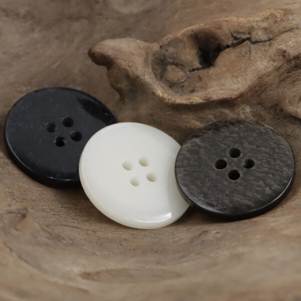 Industrial Round Resin Buttons for Edgy Fashion Dark Hoodies 30pcs - Lots of Buttons