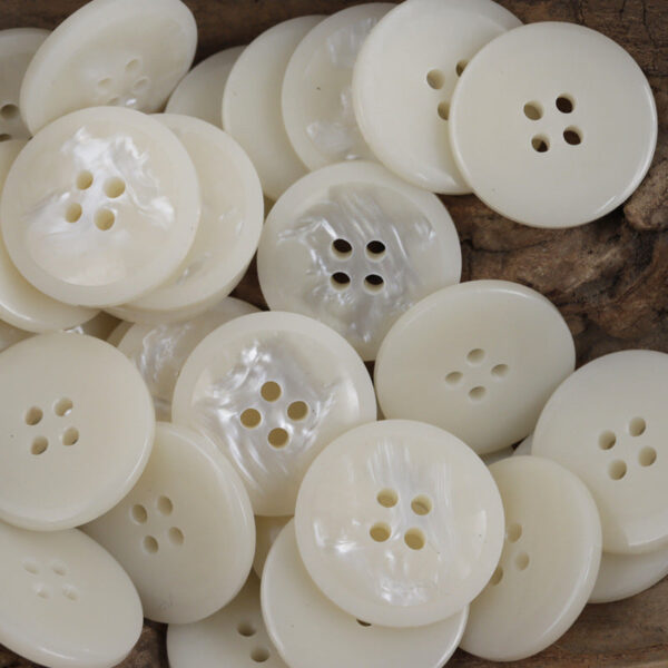 Industrial Round Resin Buttons for Edgy Fashion Dark Hoodies 30pcs - Lots of Buttons
