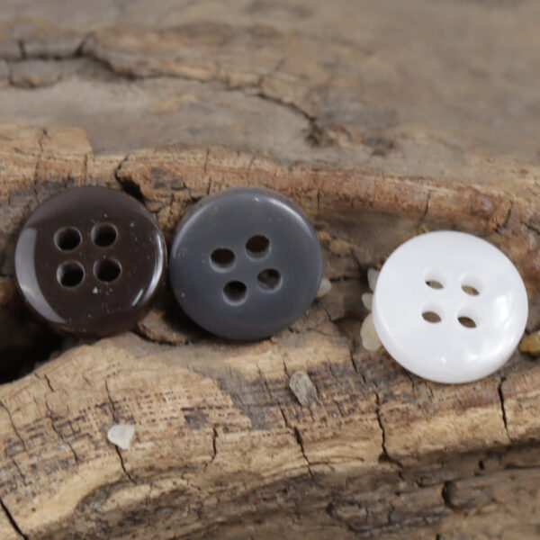 Round 4 Hole Gradient Imitation Shell Resin Buttons,90 Pack