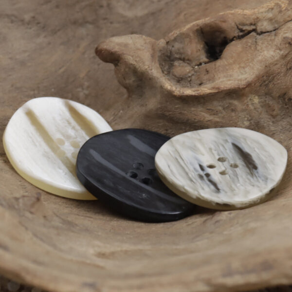 Irregular Gradient Imitation Wood Grain Resin Buttons for Coats,20pcs