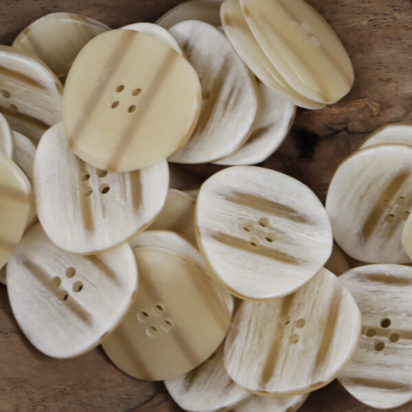 Irregular Gradient Imitation Wood Grain Resin Buttons for Coats,20pcs