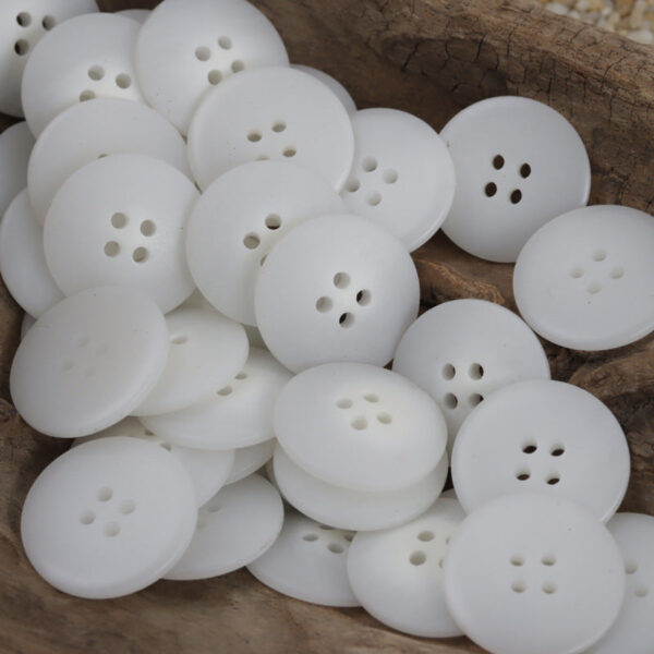 White Khaki Brown Black Gradient Center-Whitened Resin Buttons 40 Pack - Image 4
