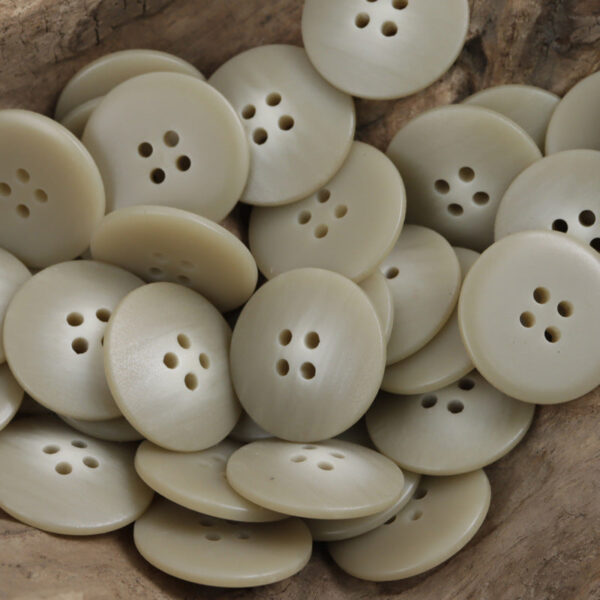 White Khaki Brown Black Gradient Center-Whitened Resin Buttons 40 Pack - Image 5