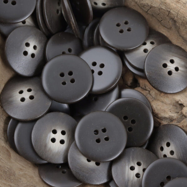 White Khaki Brown Black Gradient Center-Whitened Resin Buttons 40 Pack - Image 6