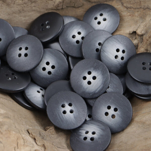 White Khaki Brown Black Gradient Center-Whitened Resin Buttons 40 Pack - Image 3
