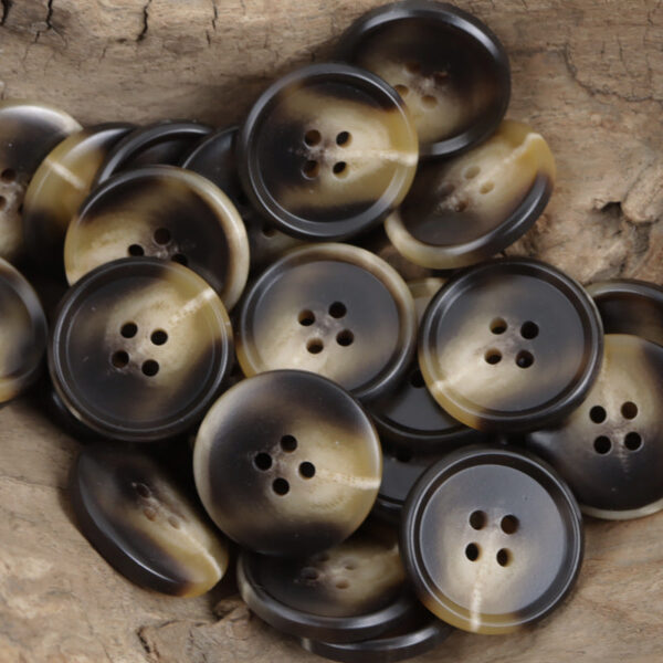 15-25mm Khaki, Coffee Black Resin Buttons Meteor Flying 20pcs - Image 3