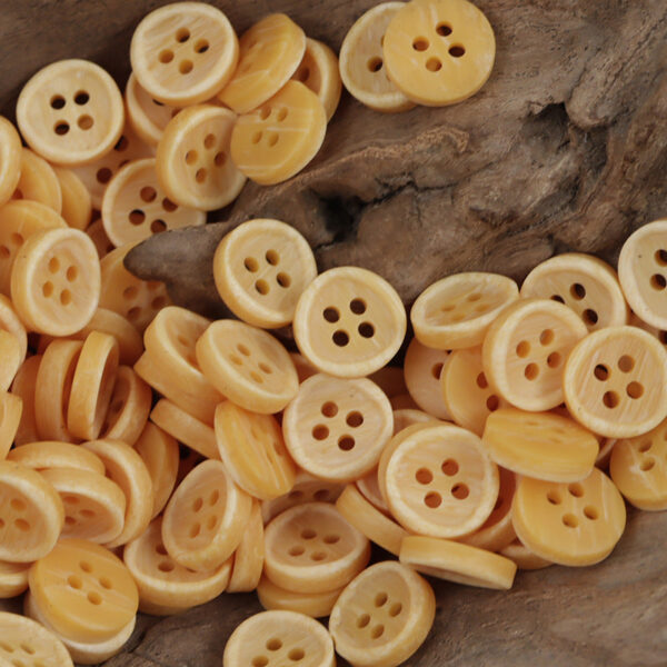 Round Wood-Like Resin Buttons for Casual Shirts Sweaters 50pcs - Image 4