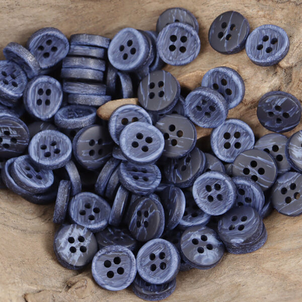 Round Wood-Like Resin Buttons for Casual Shirts Sweaters 50pcs - Image 5