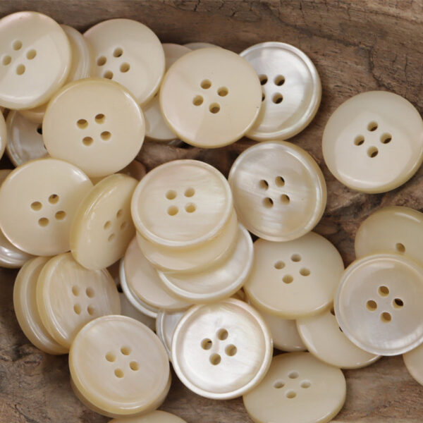 11.5mm - 30mm Round Four-Hole Misty Resin Buttons 40 Pack - Image 4