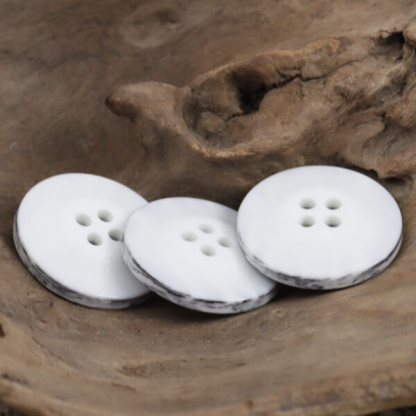 15mm - 30mm Splashed Ink Oriental Aesthetics Four-Hole Resin Buttons 20pcs - Image 2