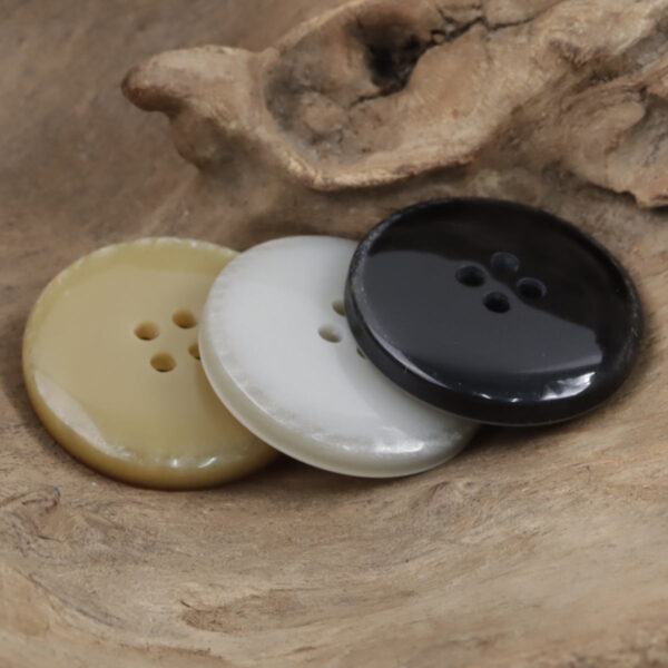 Round Matte Wood-Grain Resin Buttons for Khaki Casual Pants 30pcs - Lots of Buttons