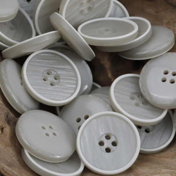 Round Matte Wood-Grain Resin Buttons for Khaki Casual Pants 30pcs - Lots of Buttons
