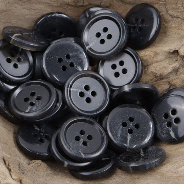 Translucent Light Yellow Resin Buttons for Jackets Casual Pants 30 Pack - Image 3