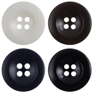 Navy Blue Cap-Shaped Resin Buttons for Formal Suits 40 Pack