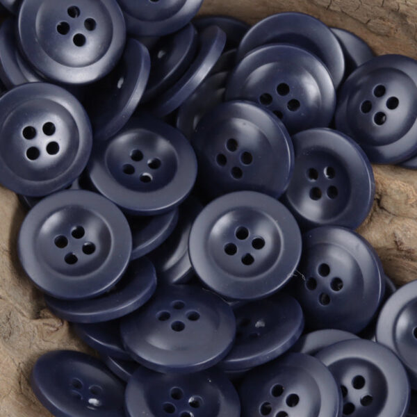 Navy Blue Cap-Shaped Resin Buttons for Formal Suits 40 Pack - Image 4