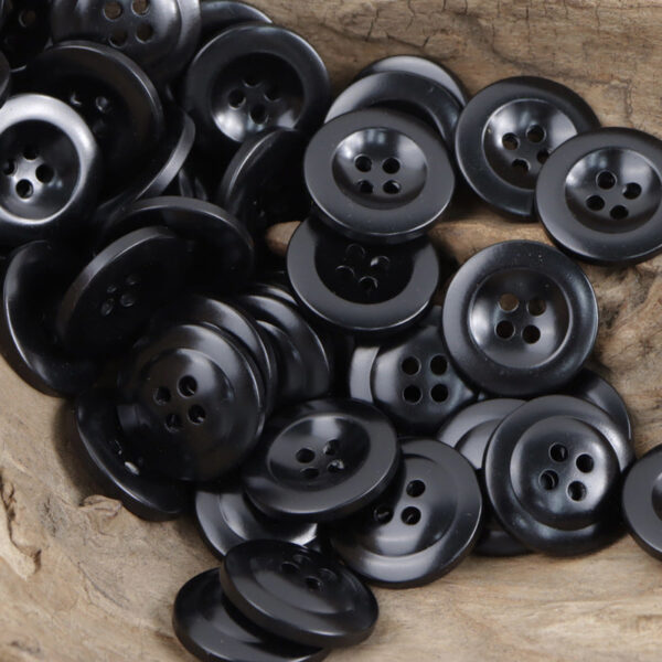 Navy Blue Cap-Shaped Resin Buttons for Formal Suits 40 Pack - Image 5