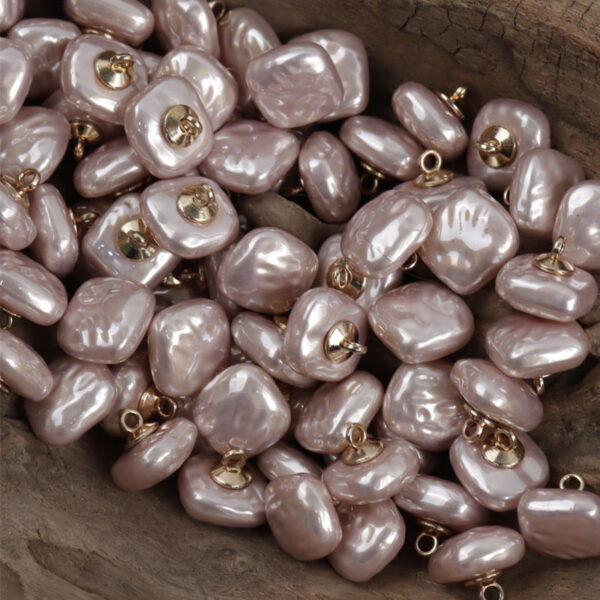 11.5MM Square Colorful Resin Buttons with Metal Shanks for Lady's Shirts 10pcs