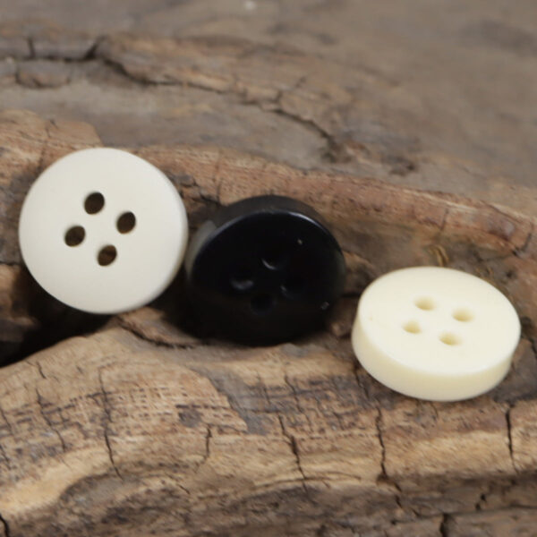11.5mm Arc Pattern 4 Hole Resin Buttons for DIY Jewelry 90 Pack - Image 2
