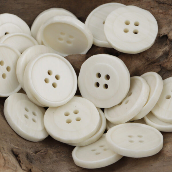 Irregular Black and White Resin Buttons for Casual Pants 20pcs - Image 3