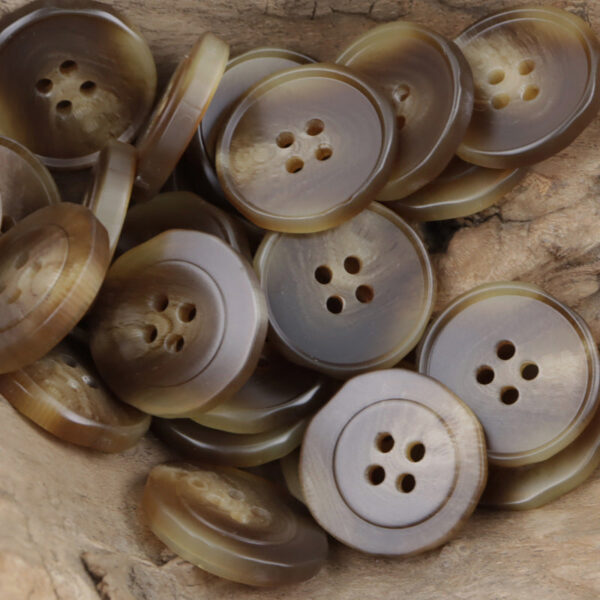 Irregular Black and White Resin Buttons for Casual Pants 20pcs - Image 4