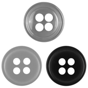 11.5mm Round 4-Hole Resin Buttons for White Shirts Sweaters Knitwear 100PCS - Lots of Buttons